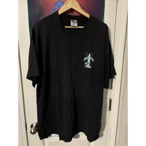 Vintage black north shore classics surf t-shirt faded size 2XL